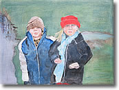 Cardplayers in Tuscany